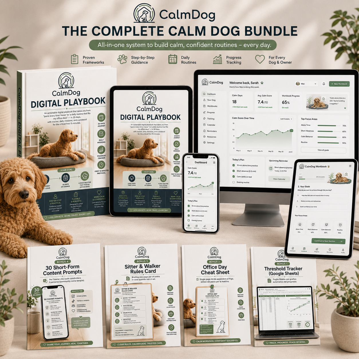Complete CalmDog bundle — playbook + bonuses